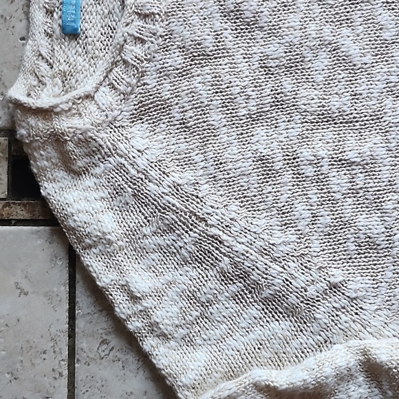 J. McLaughlinBeige Knit Crewneck Sweater Medium - Picture 5 of 16